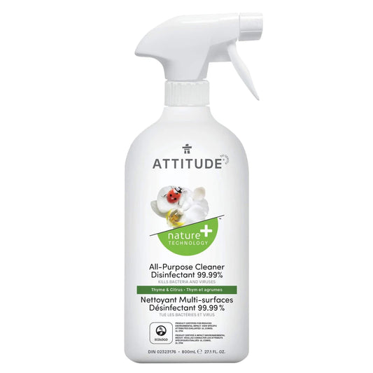 All-Purpose Cleaner & 99% Disinfectant by Attitude: 800ml