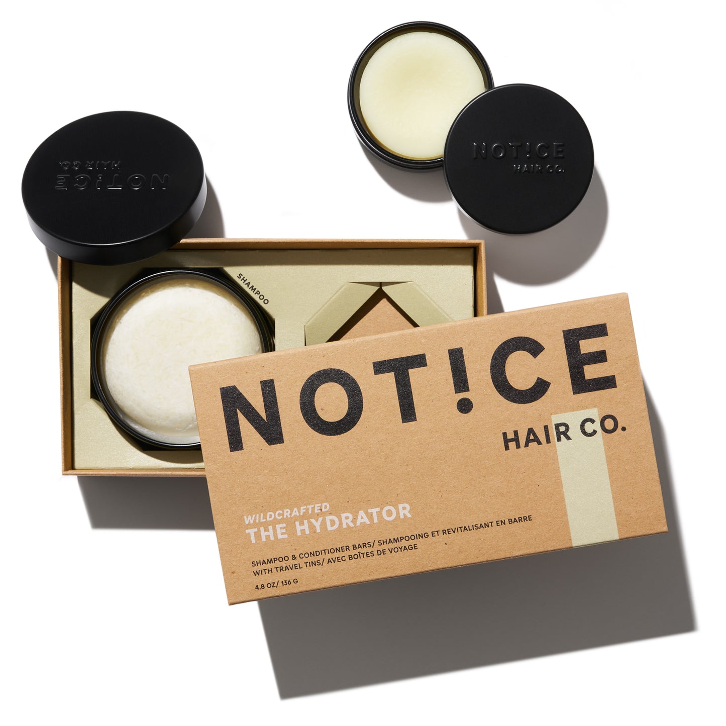 Shampoo/Conditioner Bar Travel Sets by NOT!CE Hair Co.