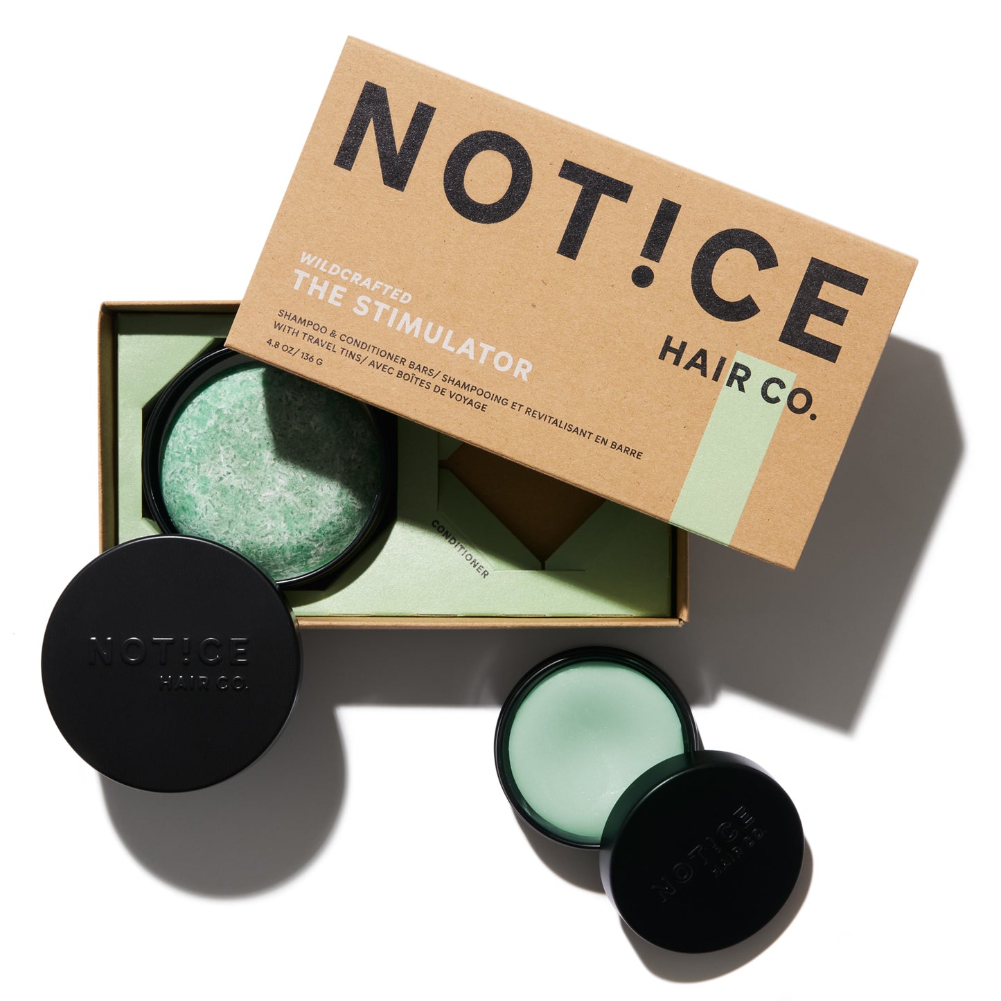 Shampoo/Conditioner Bar Travel Sets by NOT!CE Hair Co.