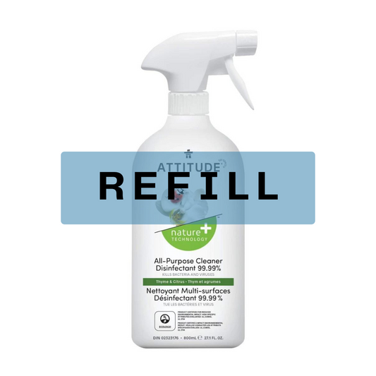 All-Purpose Cleaner & 99% Disinfectant Refill by Attitude: 500ml