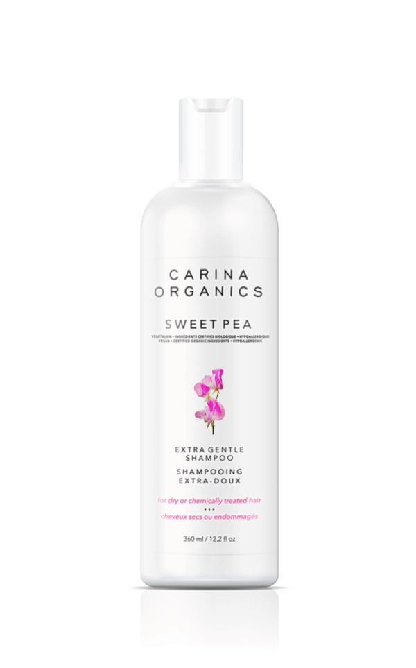 Extra Gentle Sweet Pea Shampoo by Carina Organics: 360ml